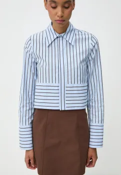 Day Birger et Mikkelsen camasa Max - Contemporary Stripe RD femei, cu guler clasic, regular, DAY65243341 imagine