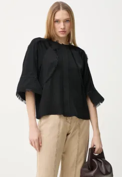 Day Birger et Mikkelsen camasa Zelie femei, culoarea negru, relaxed, DAY65243774 imagine