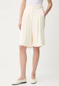 Day Birger et Mikkelsen pantaloni scurti Lcann culoarea bej, uni, high waist, DAY65243707 imagine