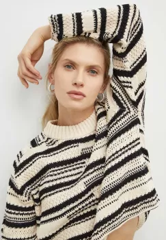 Day Birger et Mikkelsen pulover de bumbac culoarea bej imagine