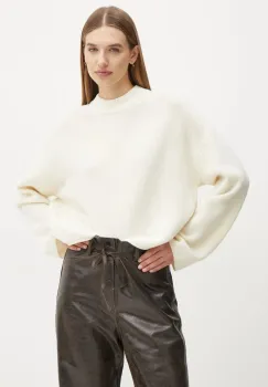 Day Birger et Mikkelsen pulover de lana Felice femei, culoarea bej, calduros, DAY65243617 imagine