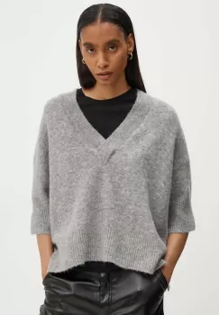 Day Birger et Mikkelsen pulover de lana Selda - Cozy Days RD femei, culoarea gri, DAY65243298 imagine