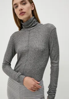 Day Birger et Mikkelsen pulover din amestec de lana Eve - Soft Wool femei, culoarea gri, light, cu guler, DAY65243433 imagine