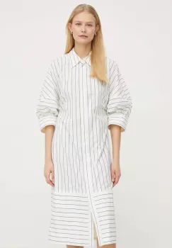 Day Birger et Mikkelsen rochie culoarea bej, mini, evazati imagine