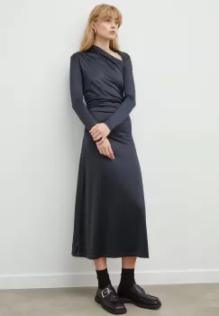 Day Birger et Mikkelsen rochie culoarea negru, maxi, evazati imagine