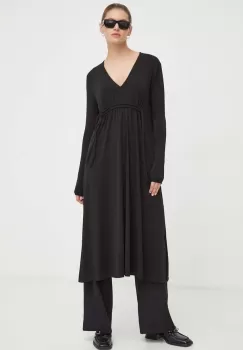 Day Birger et Mikkelsen rochie culoarea negru, midi, drept imagine