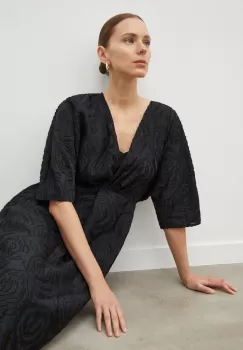 Day Birger et Mikkelsen rochie culoarea negru, midi, evazati imagine