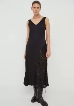 Day Birger et Mikkelsen rochie culoarea negru, midi, evazati imagine