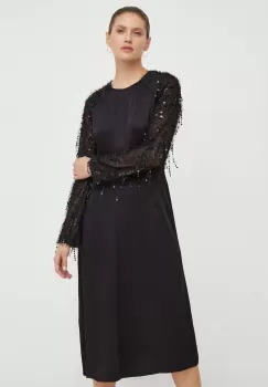 Day Birger et Mikkelsen rochie culoarea negru, mini, evazata imagine