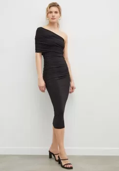 Day Birger et Mikkelsen rochie culoarea negru, mini, mulata imagine