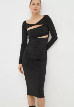 Day Birger et Mikkelsen rochie culoarea negru, mini, mulata imagine