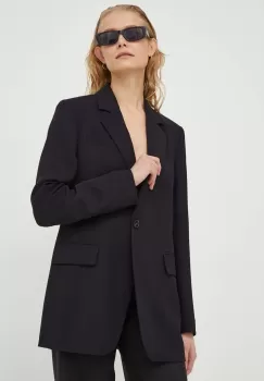 Day Birger et Mikkelsen sacou culoarea negru, un singur rand de nasturi, neted imagine
