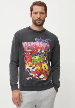 DC bluza Throwback 94 barbati, culoarea gri, cu imprimeu, ADYSF03129 imagine