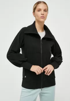 Deha bluza femei, culoarea negru, cu gluga, neted imagine