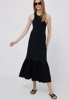Deha rochie culoarea negru, maxi, evazati imagine