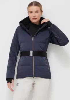 Descente geaca de schi din puf Luna culoarea albastru marin imagine