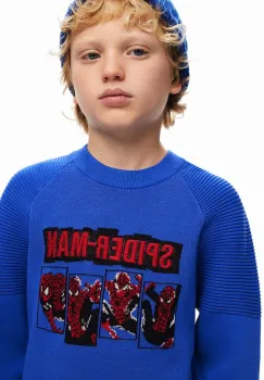 Desigual bluza copii SPIDERMAN cu imprimeu, 24WBJF02 imagine