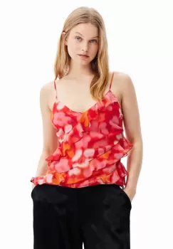 Desigual bluza culoarea rosu imagine