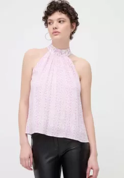 Desigual bluza SOFIA femei, culoarea violet, modelator, 24SWBW18 imagine