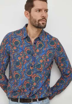 Desigual camasa barbati, cu guler clasic, regular imagine