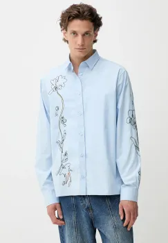 Desigual camasa din bumbac GENOVA cu guler clasic, relaxed, 25WMCW24 imagine