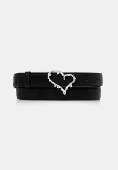 Desigual curea HEART femei, culoarea negru, 25SARL22 imagine