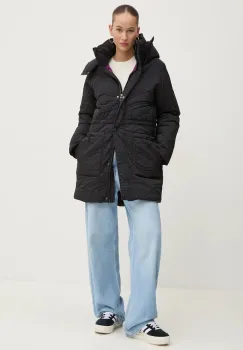 Desigual geaca AARHUS femei, culoarea negru, de iarna, 24WWEWAC imagine