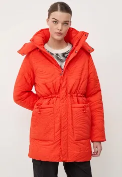 Desigual geaca AARHUS femei, culoarea portocaliu, de iarna, 24WWEWAC imagine