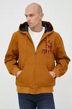 Desigual geaca barbati, culoarea galben, de tranzitie imagine