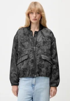 Desigual geaca bomber FANTASY culoarea negru, de tranzitie, oversize, 25WWEW26 imagine