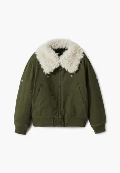 Desigual geaca copii culoarea verde, 25WGEW12 imagine