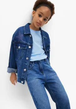 Desigual geaca de blugi pentru copii culoarea bleumarin, 25SGED02 imagine