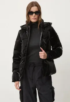 Desigual geaca FLAM femei, culoarea negru, de iarna, 24WWEWBP imagine