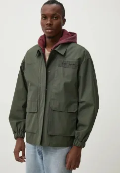 Desigual geaca GEORGIA barbati, culoarea verde, de tranzitie, 24WMEW11 imagine