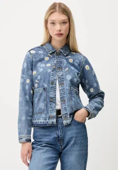 Desigual geaca jeans DAISY de tranzitie, 25WWED15 imagine