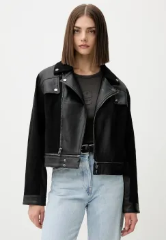 Desigual geaca ramones MOTOR culoarea negru, de tranzitie, 25WWEW53 imagine