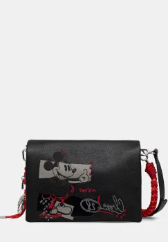 Desigual geanta MICKEY ROCK DORTMUND culoarea negru, 25WAXP19 imagine