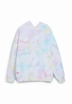 Desigual hanorac de bumbac pentru copii cu gluga, cu imprimeu imagine