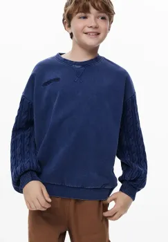 Desigual hanorac de bumbac pentru copii neted, 25WBSK02 imagine