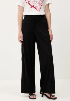 Desigual pantaloni LATE culoarea negru, lat, high waist, 25WWPW06 imagine