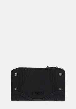 Desigual portofel EMBRO PATCH EMMA BLA culoarea negru, 25WAYP17 imagine