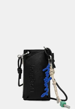 Desigual portofel HALF LOGO MILTON culoarea negru, 25WAYP06 imagine