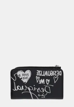 Desigual portofel SESHAT EMMA 2.0 culoarea negru, 25WAYP44 imagine