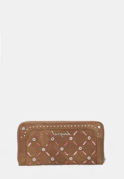 Desigual portofel YANKEE FIONACAMEL culoarea maro, 25WAYP34 imagine