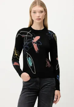 Desigual pulover ARTY culoarea negru, light, 25WWJF33 imagine