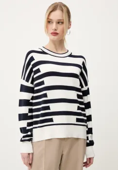 Desigual pulover COPENHAGUE femei, culoarea alb, light, 25SWJF01 imagine