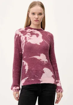 Desigual pulover de lana HYDER culoarea bordo, light, 25WWJF31 imagine