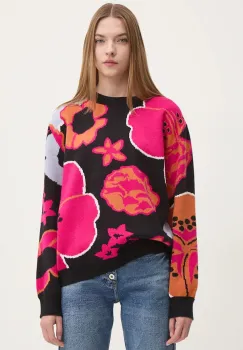 Desigual pulover NIAGARA femei, culoarea negru, light, 24WWJF32 imagine