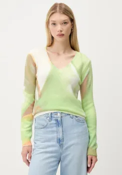 Desigual pulover OULU culoarea turcoaz, 25WWJF13 imagine