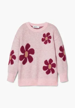 Desigual pulover pentru copii din amestec de lana culoarea roz, 25WGJF02 imagine